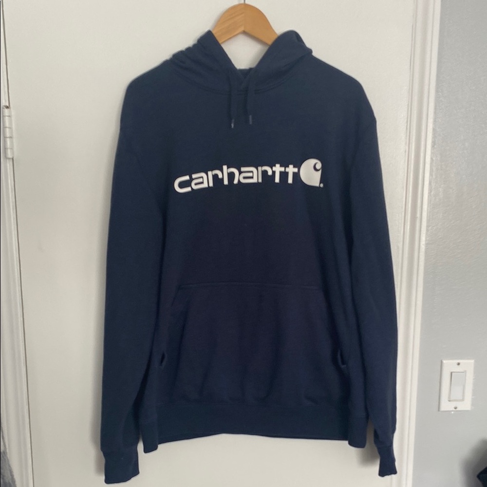 Carhartt Men's Navy Hoodie